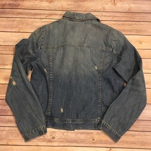 J. Crew Factory Jackets & Coats - Distressed J. Crew Factory Jean Jacket, Size M J. Crew Factory Jackets & Coats - Distressed J. Crew Factory Jean Jacket, Size M